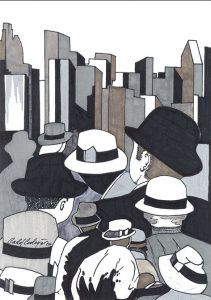 Ilustración Hats and Cities III