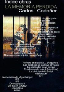 Índice obras La Memoria Pérdida con Carlos Codoñer