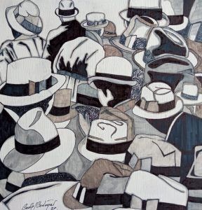 Solo en la ciudad. Pintura