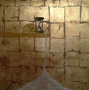 Pintura sobre lienzo de Carlo Codoñer titulada El tiempo inmóvil de su colección La línea de la Vida