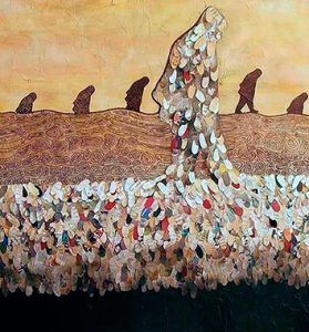 Pintura de Carlos Codoñer titulada La línea de la vida