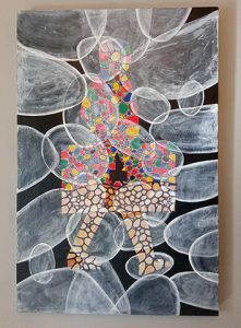 Pintura La línea de la vida III. Técnica mixta sobre tabla by Carlos Codoner
