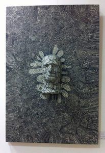 La línea de la vida II Técnica mixta sobre tabla 130 x 80 cm pintura de Carlos Codoñer