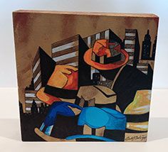 Lucky Man City IV pintura original del artista español Carlos Codoñer