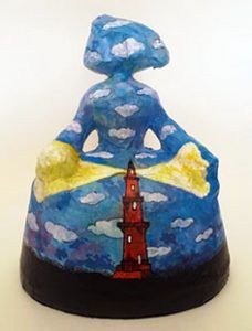 Menina Ligthhouse. Escultura original hecha por Carlos Codoñer